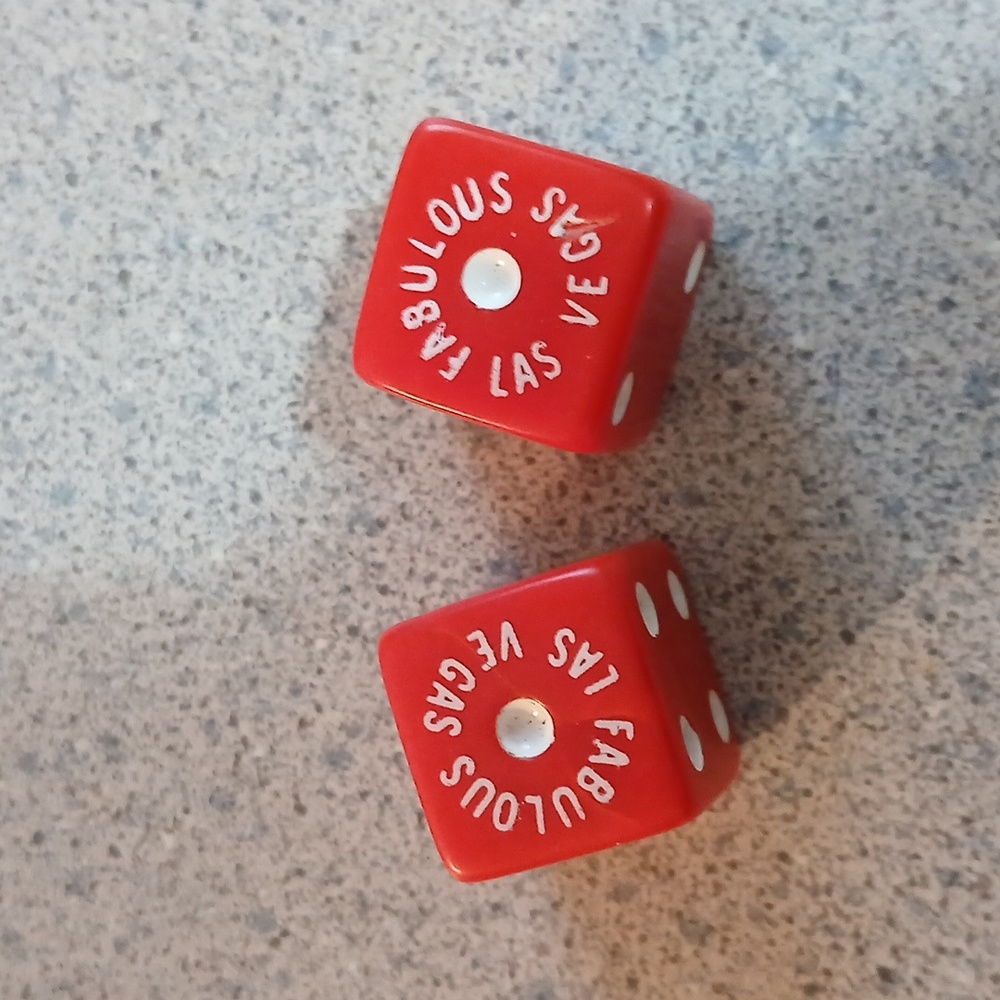 Red Las Vegas Dice Set (2)